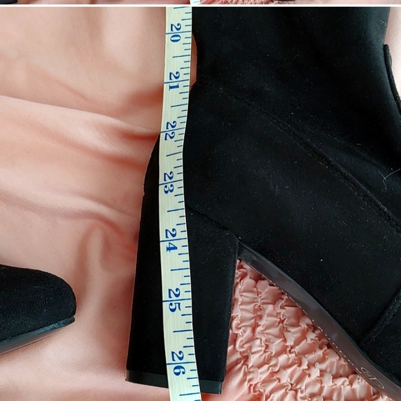 CHINESE LAUNDRY BLACK SUEDE ABOVE THE KNEE BOOTS! SIZE 7. - Picture 7 of 9